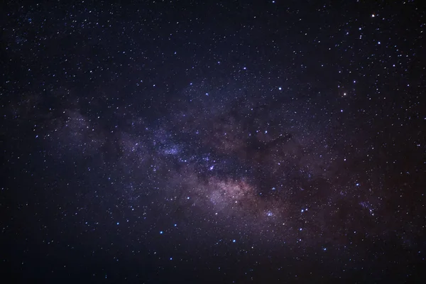 Primer plano de la Vía Láctea Galaxia, Fotografía de larga exposición, con gra — Foto de Stock