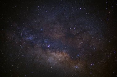 Samanyolu yıldız ve BM alanı toz ile yakın çekim