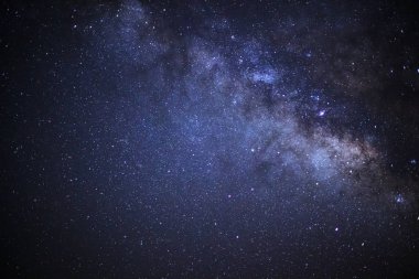 Close-up of Milky way galaxy with stars and space dust in the un clipart