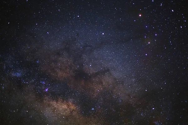 Close-up of Milky Way Galaxy, Long exposure photograph, with gra