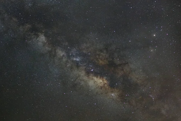 Milchstraßengalaxie mit Sternen und Weltraumstaub im Universum, lange — Stockfoto