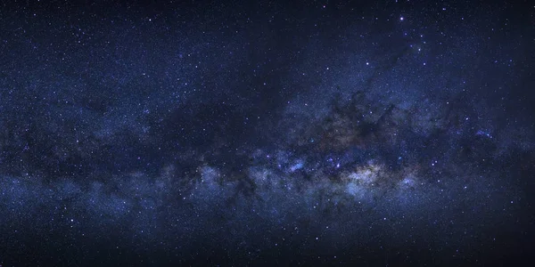 Panorama Via Láctea galáxia com estrelas e poeira espacial no universo — Fotografia de Stock