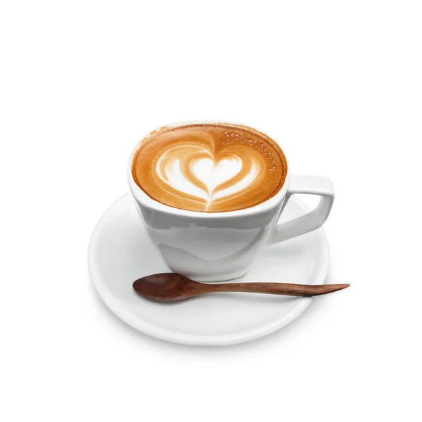 Atte art coffee on white background — Stock Photo, Image