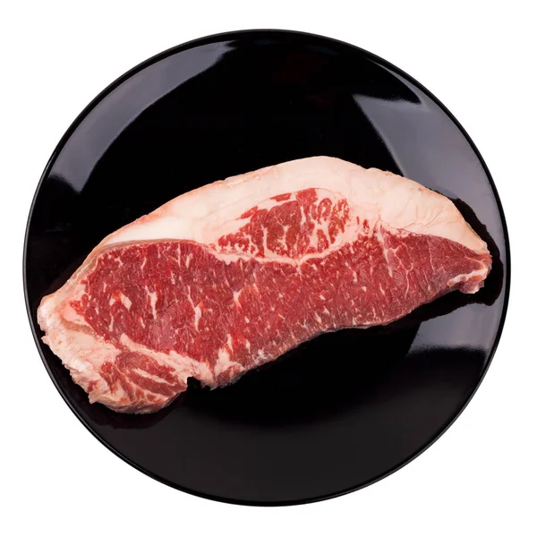 raw beef sirloin steak