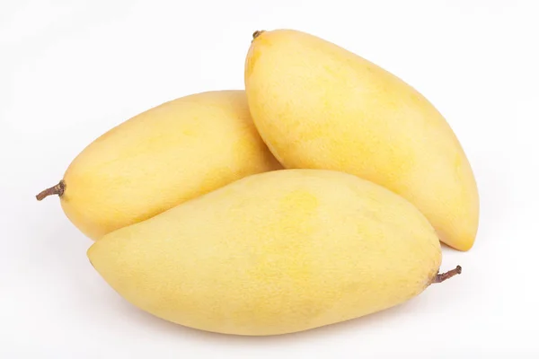 Yellow mango fruit on white background — Stock Photo, Image