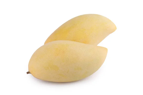白い背景の上の黄色のマンゴー フルーツ — ストック写真