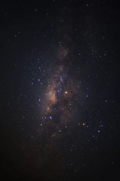 Via Láctea galáxia com estrelas e poeira espacial no universo, Long Imagem De Stock