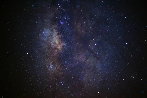 長時間露光の写真、天の川銀河の中心 — ストック写真