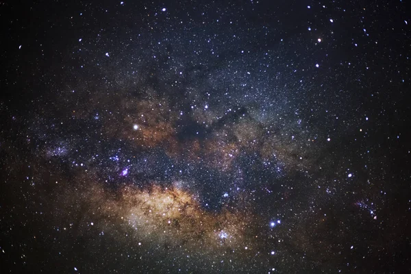 Mitten av galaxen Vintergatan, lång exponering fotografi — Stockfoto