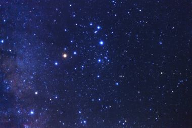 Samanyolu galaksisinin phitsanulok Tayland, açıkça. Uzun exposu