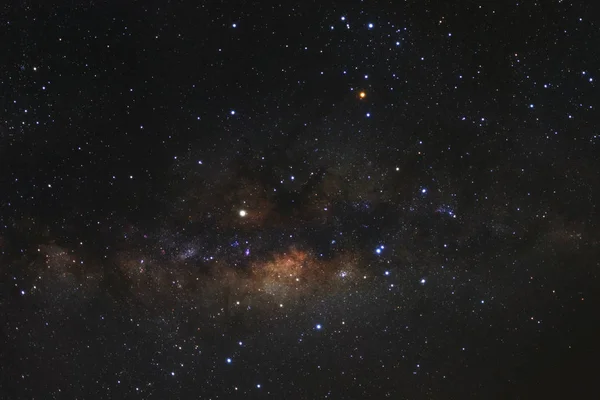 Via Láctea galáxia com estrelas e poeira espacial no universo, Alto — Fotografia de Stock