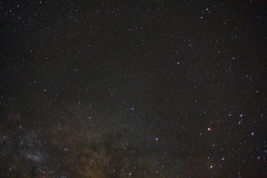 Kainatta yıldızlar ve uzay tozuyla Samanyolu Galaksisi