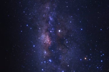 Merkezi Samanyolu galaksi yıldız ve uzay tozu ile