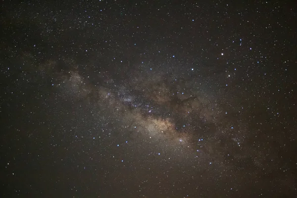 Via Láctea Galaxy. Fotografia de exposição longa. Com grão — Fotografia de Stock