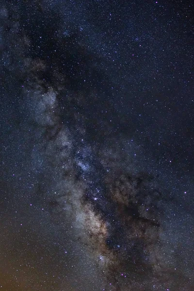 Close-up de galáxia maneira claramente leitoso com estrelas e poeira espacial i — Fotografia de Stock