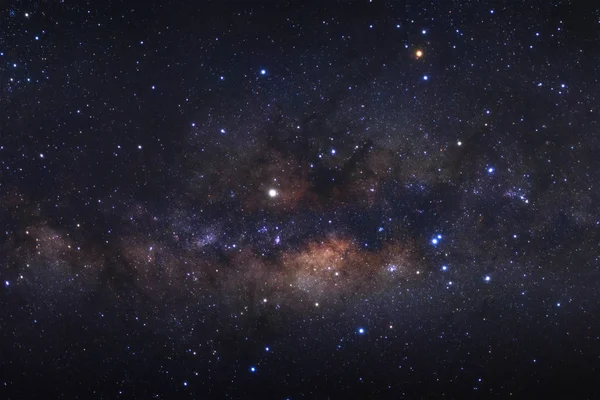 Vía Láctea galaxia con estrellas y polvo espacial en el universo, Largo —  Fotos de Stock