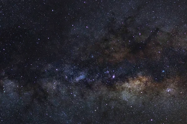 Sternenhimmel, Milchstraßengalaxie mit Sternen und Weltraumstaub — Stockfoto