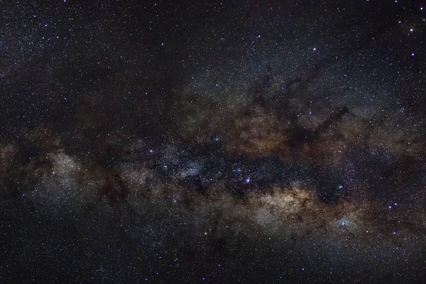 Via Láctea galáxia com estrelas e poeira espacial no universo — Fotografia de Stock