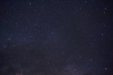 Kainatta yıldızlar ve uzay tozuyla Samanyolu Galaksisi