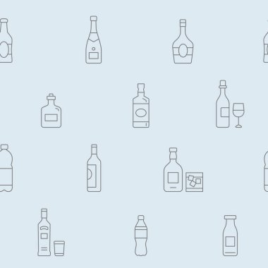 Şişe arkaplanı - Grafik tasarımı için alkolün ve içkinin katıksız şablonu