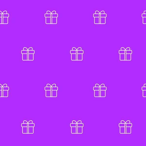 Wrapping paper - Seamless pattern of gift box for vector graphic design