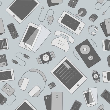 Telefon ve tablet arkaplanı - Grafik tasarımı için aygıt ve mobil aygıtın vektör rengi