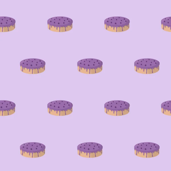 Wikkel Papier Naadloos Patroon Van Cake Cupcake Muffin Voor Vectorgrafisch — Stockvector