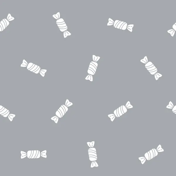 Packpapier Nahtloses Muster Süßer Bonbons Für Vektorgrafik Design — Stockvektor