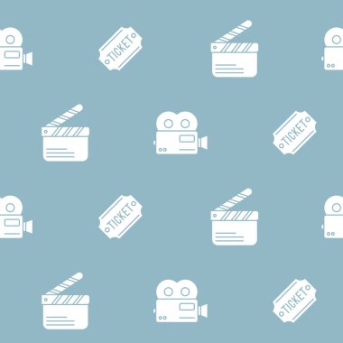 Paketleme kağıdı - Vektör grafik tasarımı için sembollerin kusursuz deseni
