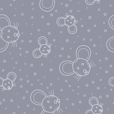 Paketleme kağıdı - Vektör grafik tasarımı için simgelerin kusursuz deseni