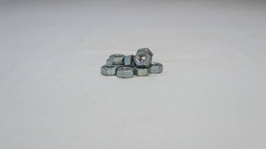 vida fındık, beyaz arka planda izole grup,