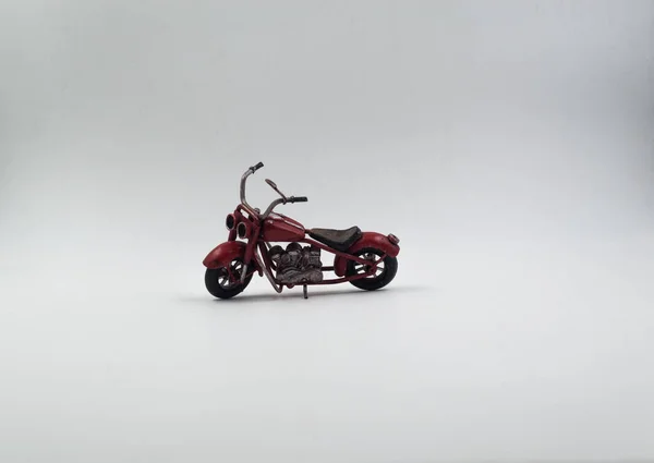 Motocycle Miniature Backgroubd Blanc Moto Vintage — Photo