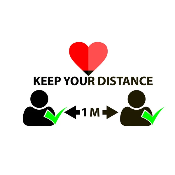 keep your distance, 1 m social distance, the pictogram of leadership and leadership during the epidemic to keep you at a distance. The concept of social distance. protection against Covid-19.