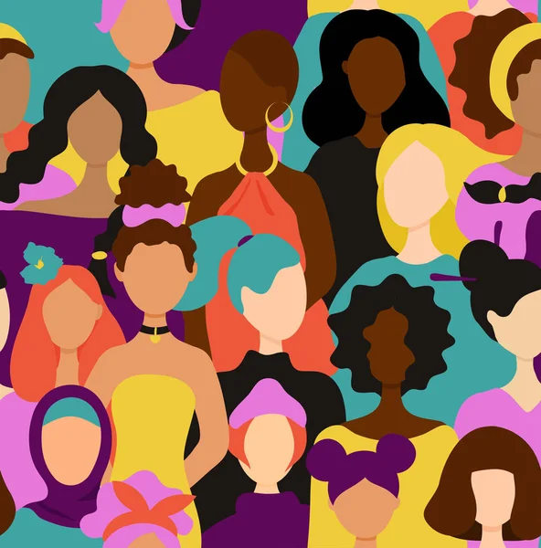 Çeşitli milletlerden kusursuz kadınlar.