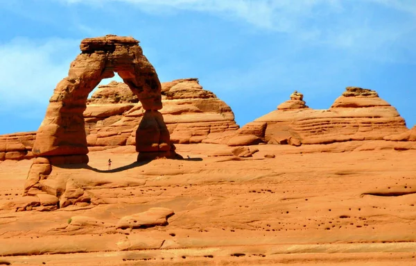 Delicate Arch, one of the famous landmark near Arches National Park, Moab, Utah, U.S.A — Stock Photo, Image