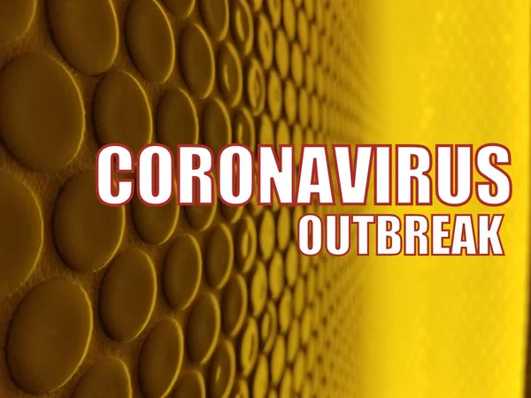 Warning quotes - coronavirus outbreak to alert the public — Stock Photo, Image