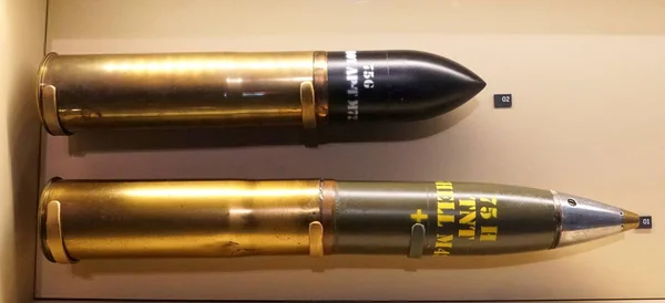 New Orleans, Louisiana, U.S.A - February 5, 2020 - The shell of M48 and M72 72mm explosive — 스톡 사진