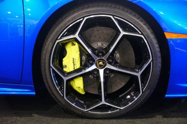 Philadelphia, Pennsylvania, ABD - 10 Şubat 2019 - 2020 Lamborghini Huracan spor arabası