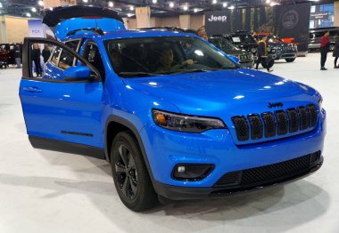 Philadelphia, Pennsylvania, ABD - 9 Şubat 2020 - 2020 Jeep Cherokee Yüksekliği 4x4