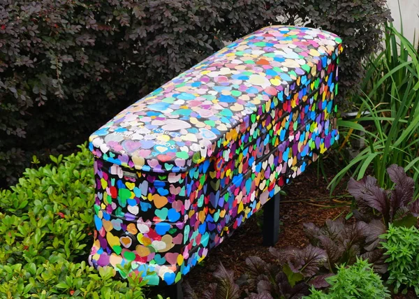 New Orleans Louisiana February 2020 Colorful Love Coffin Remember Hurricane — Stock Photo, Image