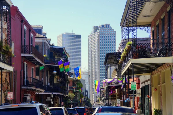 New Orleans Louisiana February 2020 View Street City Overlooking Tall — 图库照片