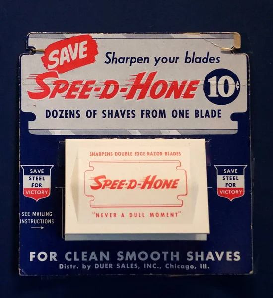 New Orleans Louisiana February 2020 Spee Hones Razor Blades Sharpener — Stock Photo, Image