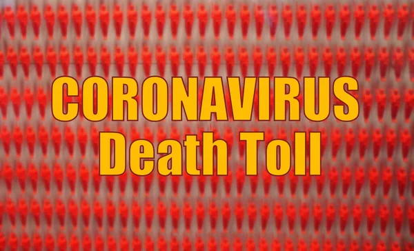 Coronavirus Death Toll Red Abstract Background — Stock Photo, Image