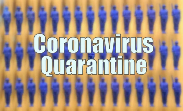 Coronavirus Quarantine Blue Abstract Background — Stock Photo, Image