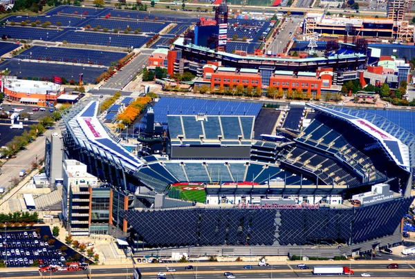 펜실베이니아주 필라델피아 2019 도시의 축구장인 경기장의 공중에서 — 스톡 사진