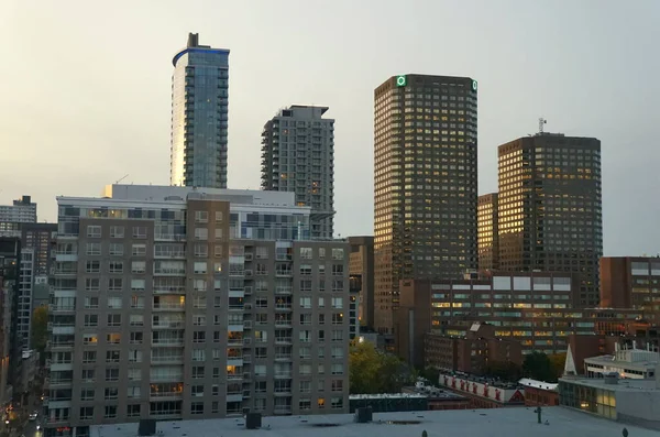 Montreal Kanada Ekim 2019 Gün Batımından Sonra Şehrin Manzarası — Stok fotoğraf