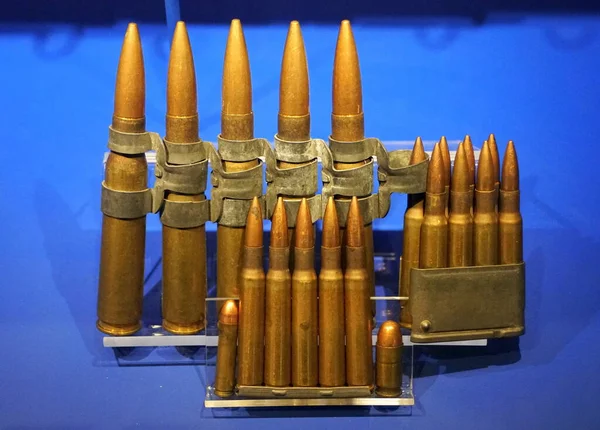 Stack Metal Bullets Shell Casing — Stock Photo, Image