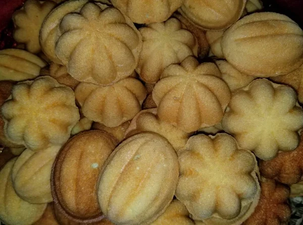 Bahulu Traditional Malaysian Snack Made Flour Eggs — Stock Photo, Image