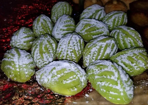 Kuih Makmur Más Néven Prosperity Cookies Szolgált Eid Ünnepség — Stock Fotó