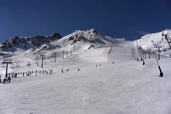 Lyžařské středisko Pas de la Casa sektor v Grandvalira, Andorra — Stock fotografie